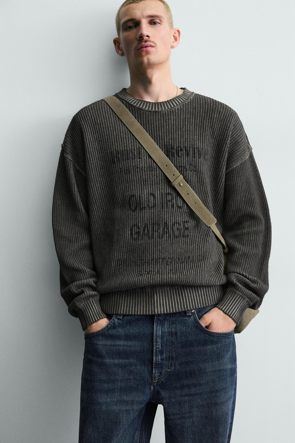 WASHED PRINTED JUMPER - Zara фото 13
