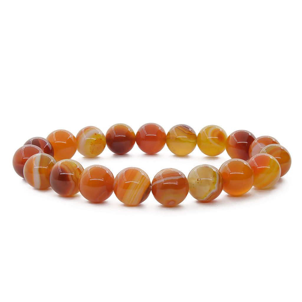 Сердолик светлый 10мм браслет "Классика" 17см