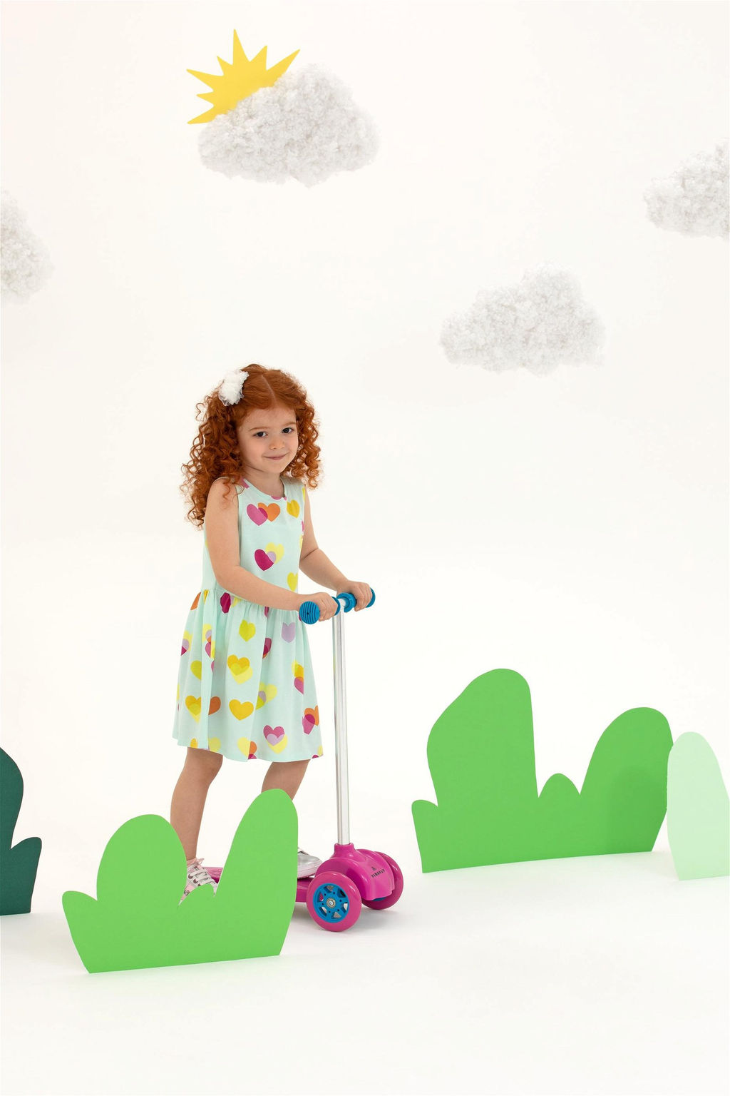 Трикотажное платье без рукавов цвета воды для девочек Неожиданная скидка в корзине - U.s. polo assn фото 2