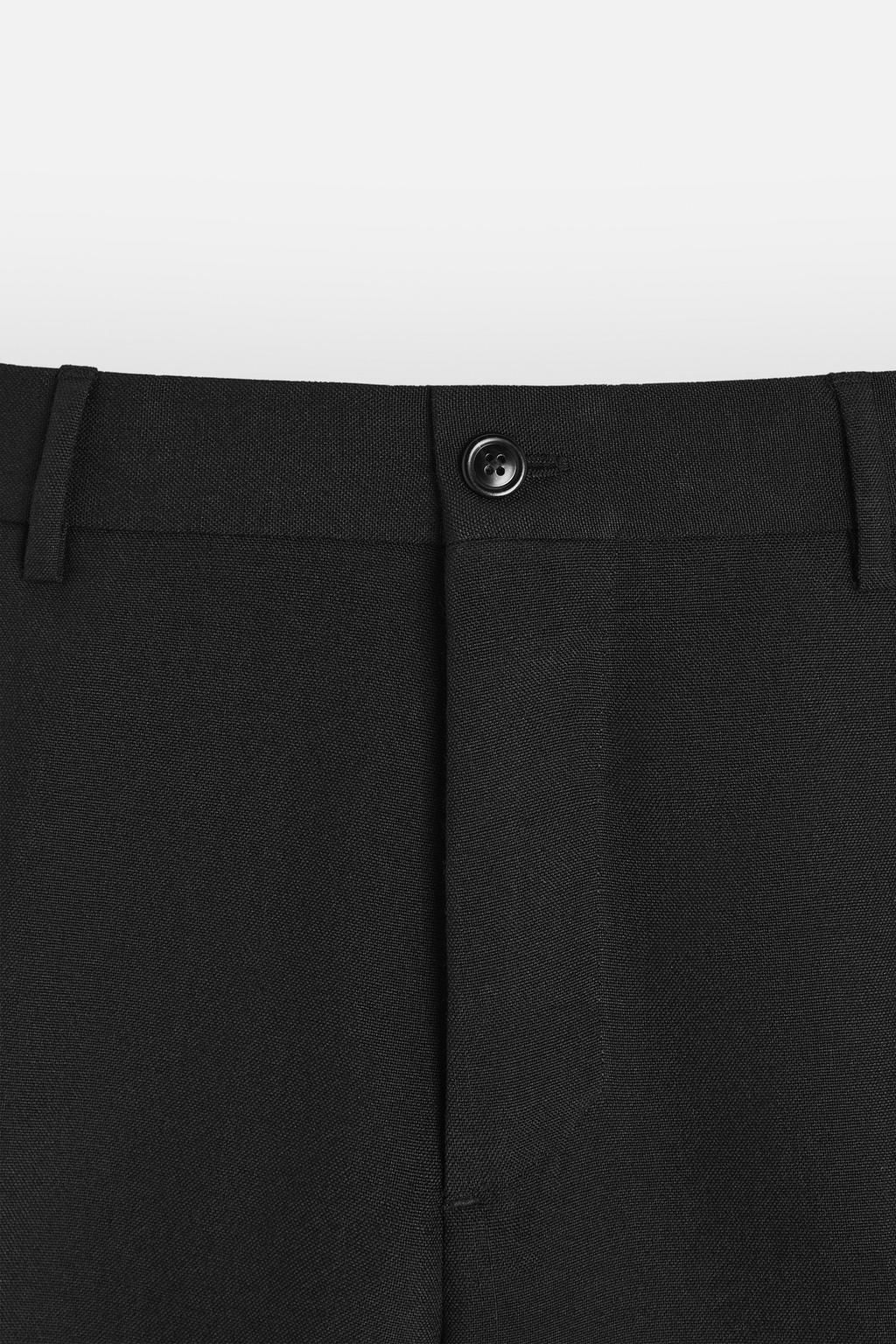 REGULAR FIT WOOL TROUSERS - Zara фото 16