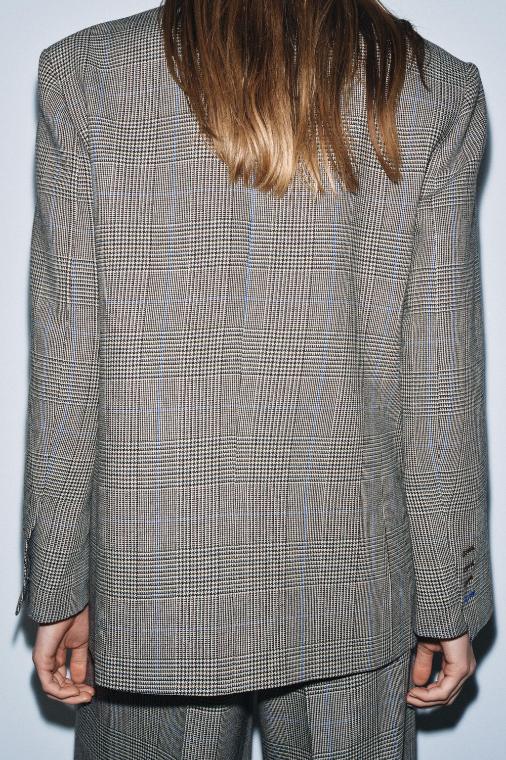 CHECK WOOL BLEND BLAZER ZW COLLECTION - Zara фото 3