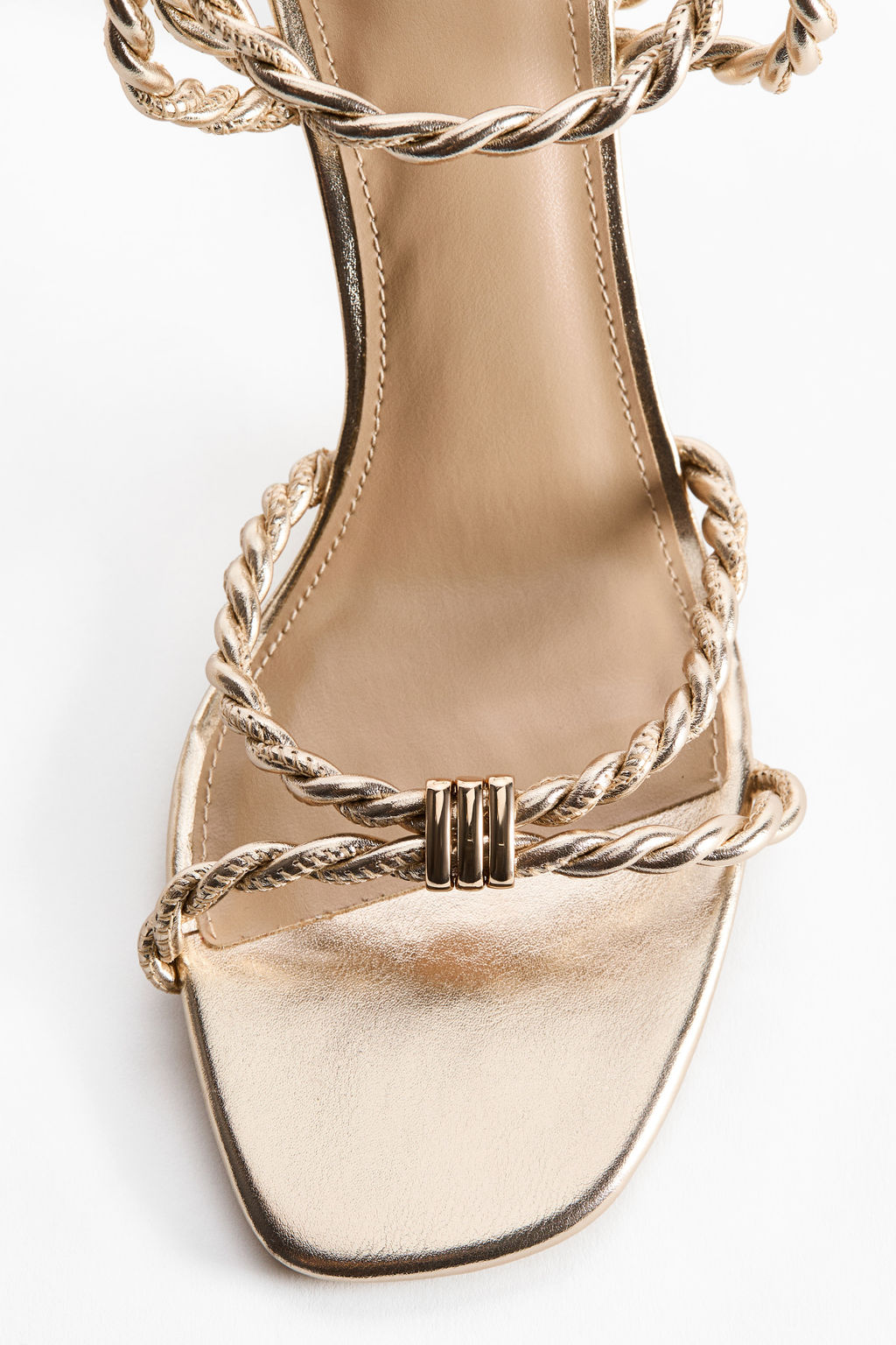 Sandalias de tac?n con tiras finas - H&m фото 4