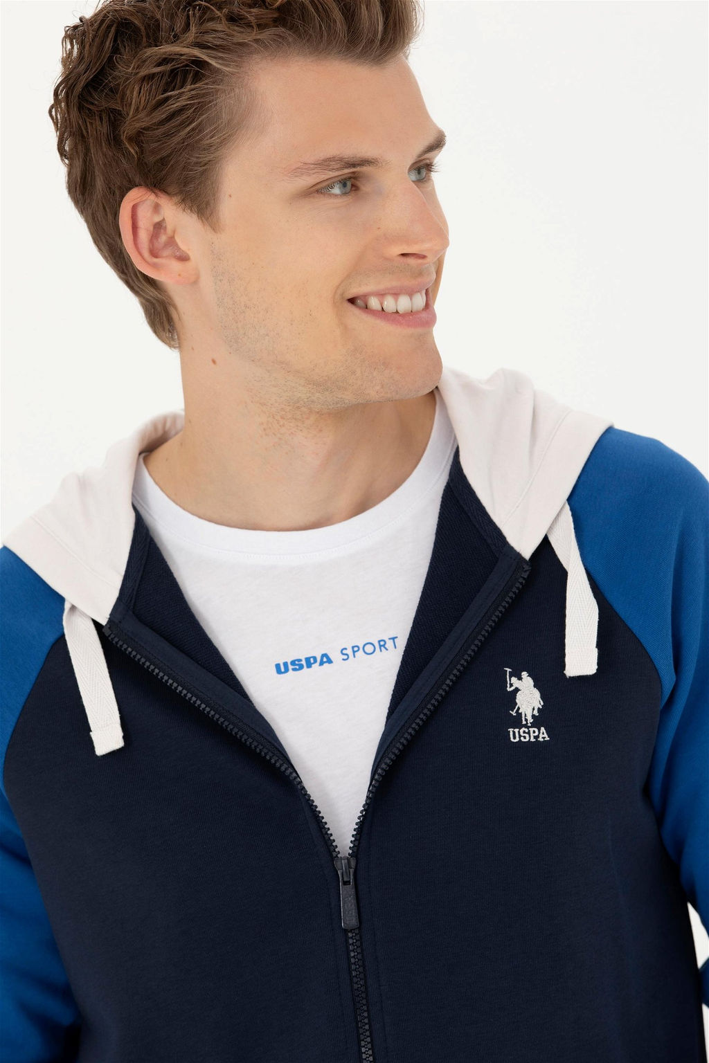 Мужской темно-синий вязаный кардиган - U.s. polo assn фото 2
