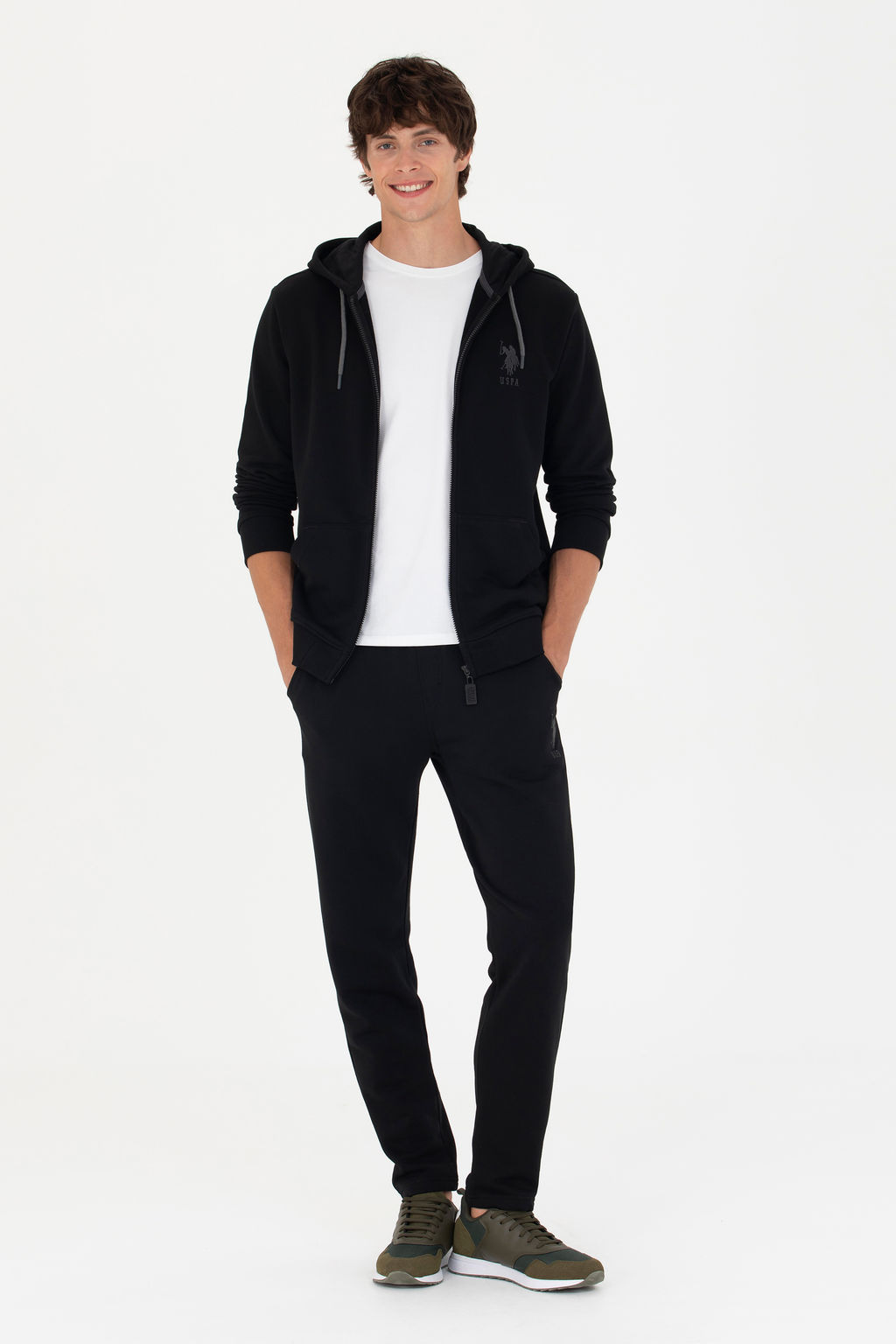 Свитшот мужской U. S. Polo Assn черный из хлопка - U.s. polo assn фото 18