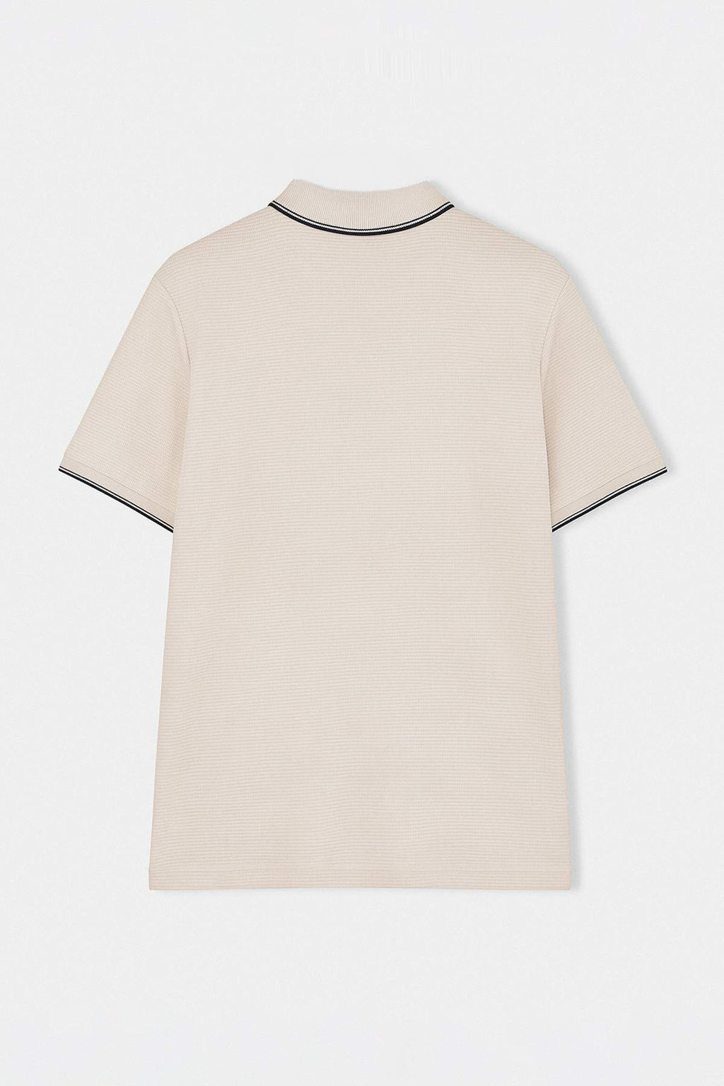 Bej Regular Polo Yaka Dokulu Polo Yaka T-shirt TMNSS26PO00021