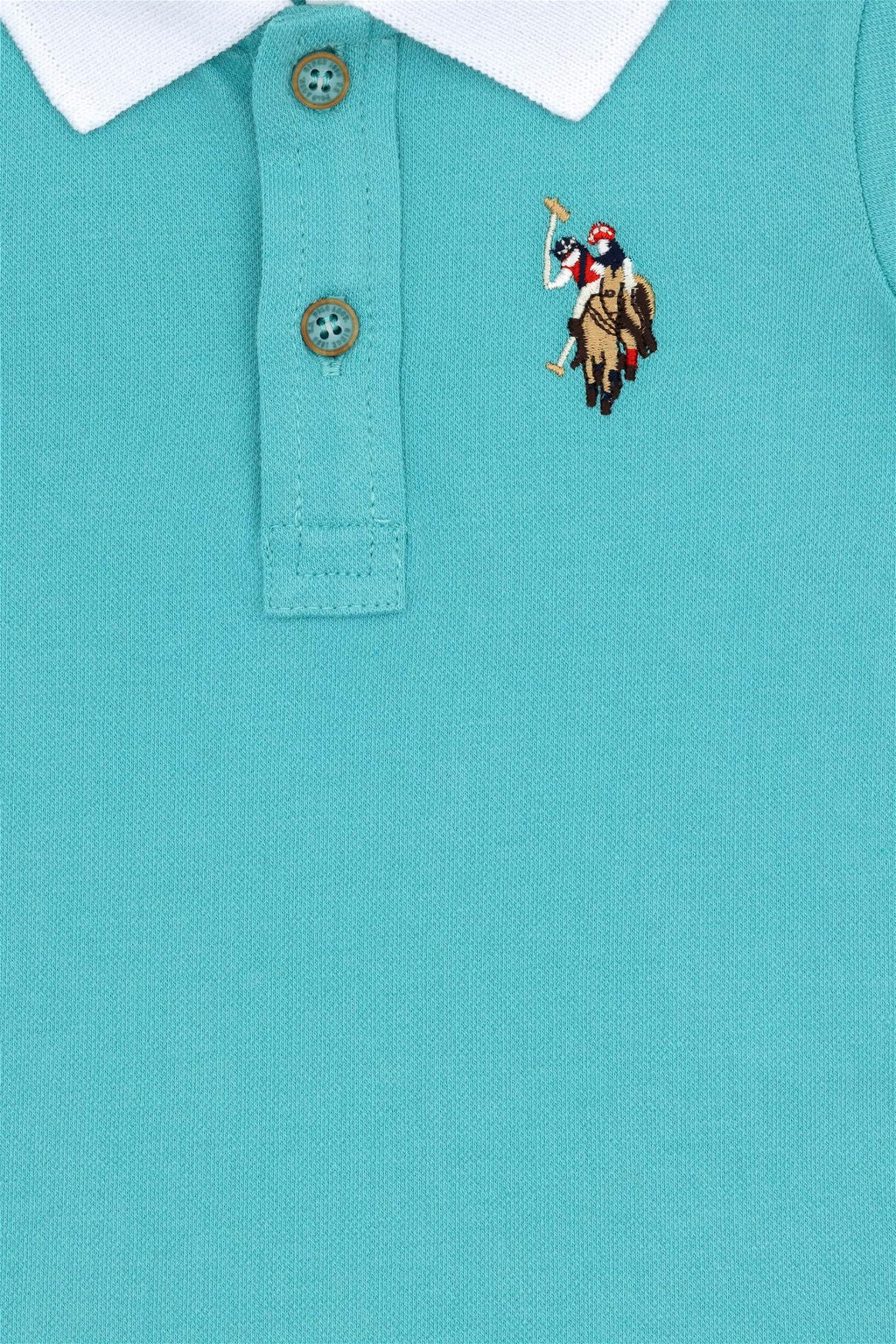 Базовая футболка мятного цвета для мальчиков - U.s. polo assn фото 4