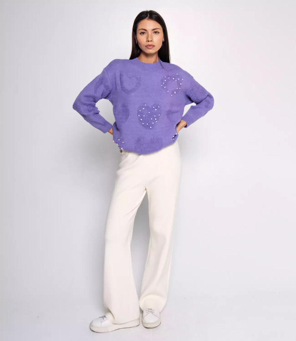 Джемпер #КТ642 (2), сиреневый - Dommod фото 4