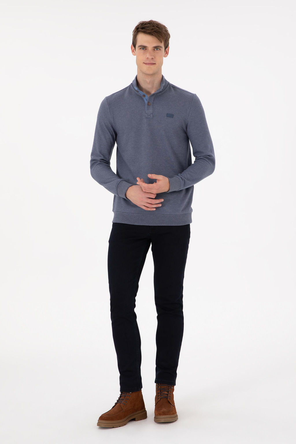 Мужской темно-синий свитшот Неожиданная скидка в корзине - U.s. polo assn фото 4