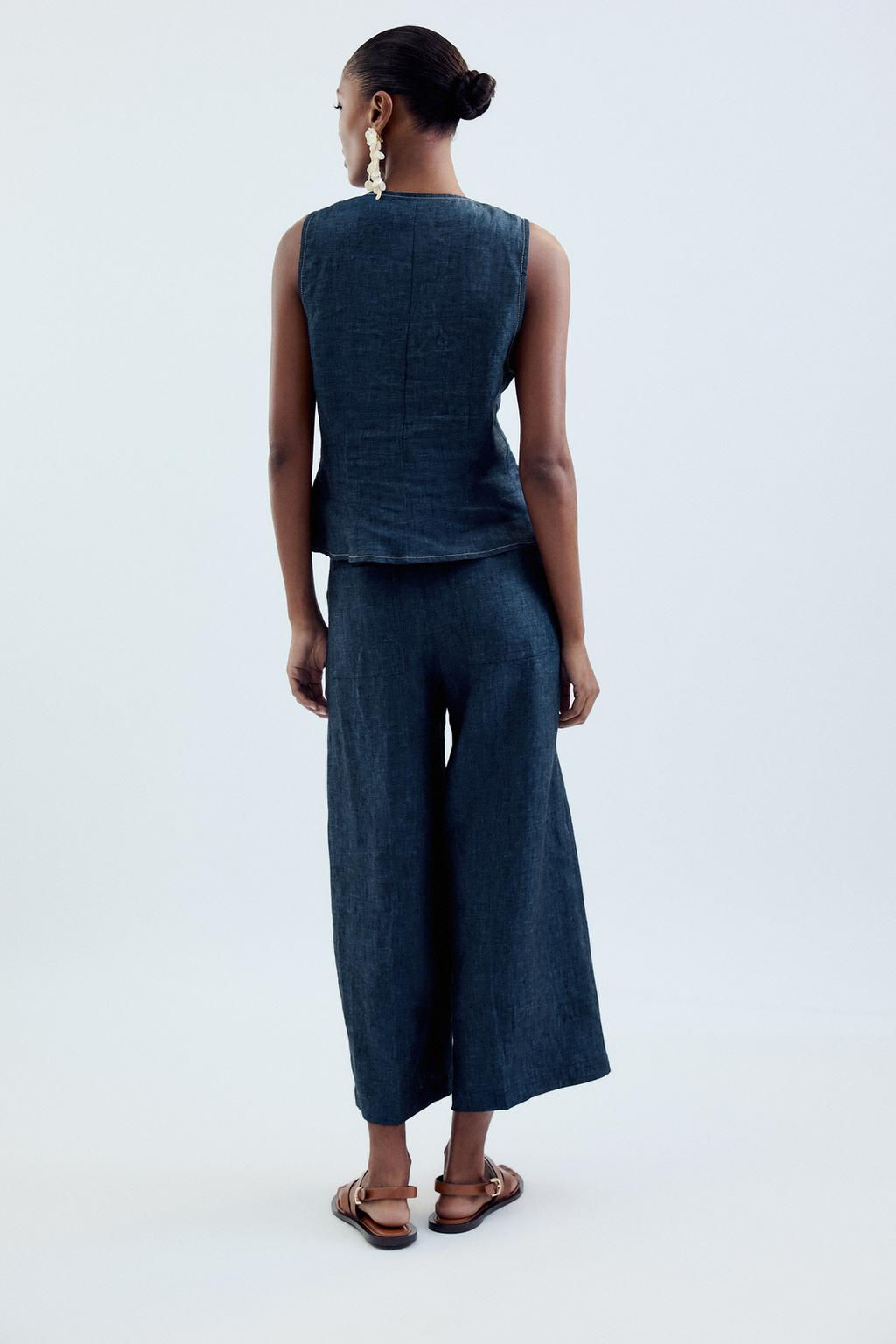 LINEN CULOTTES - Zara фото 4