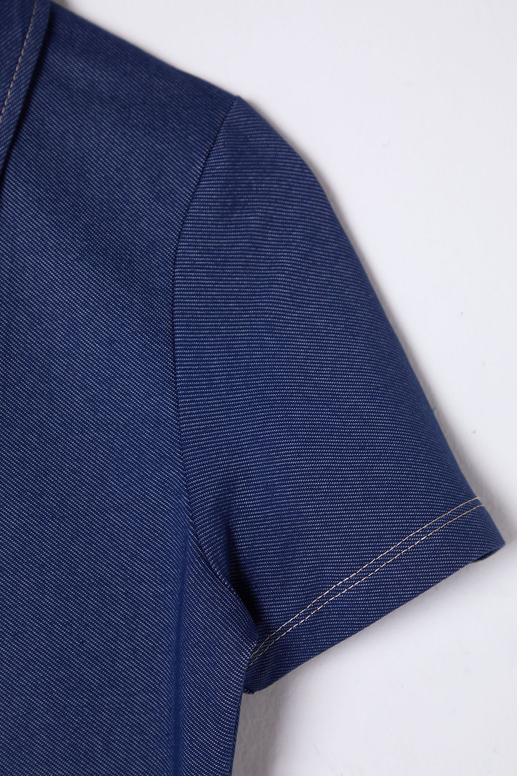 Indigo Bodycone/Vucuda Oturan Polo Yaka Mini Orme Elbise TWOSS25EL00068