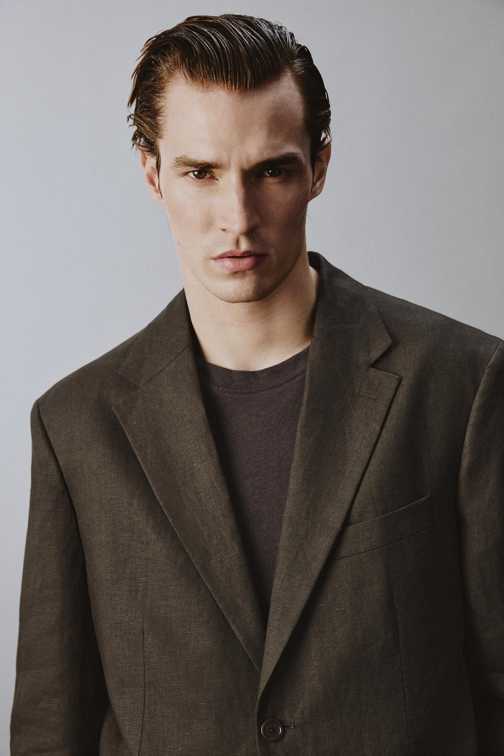 BLAZER TRAJE 100% LINO / Marr?n oscuro - Zara фото 6