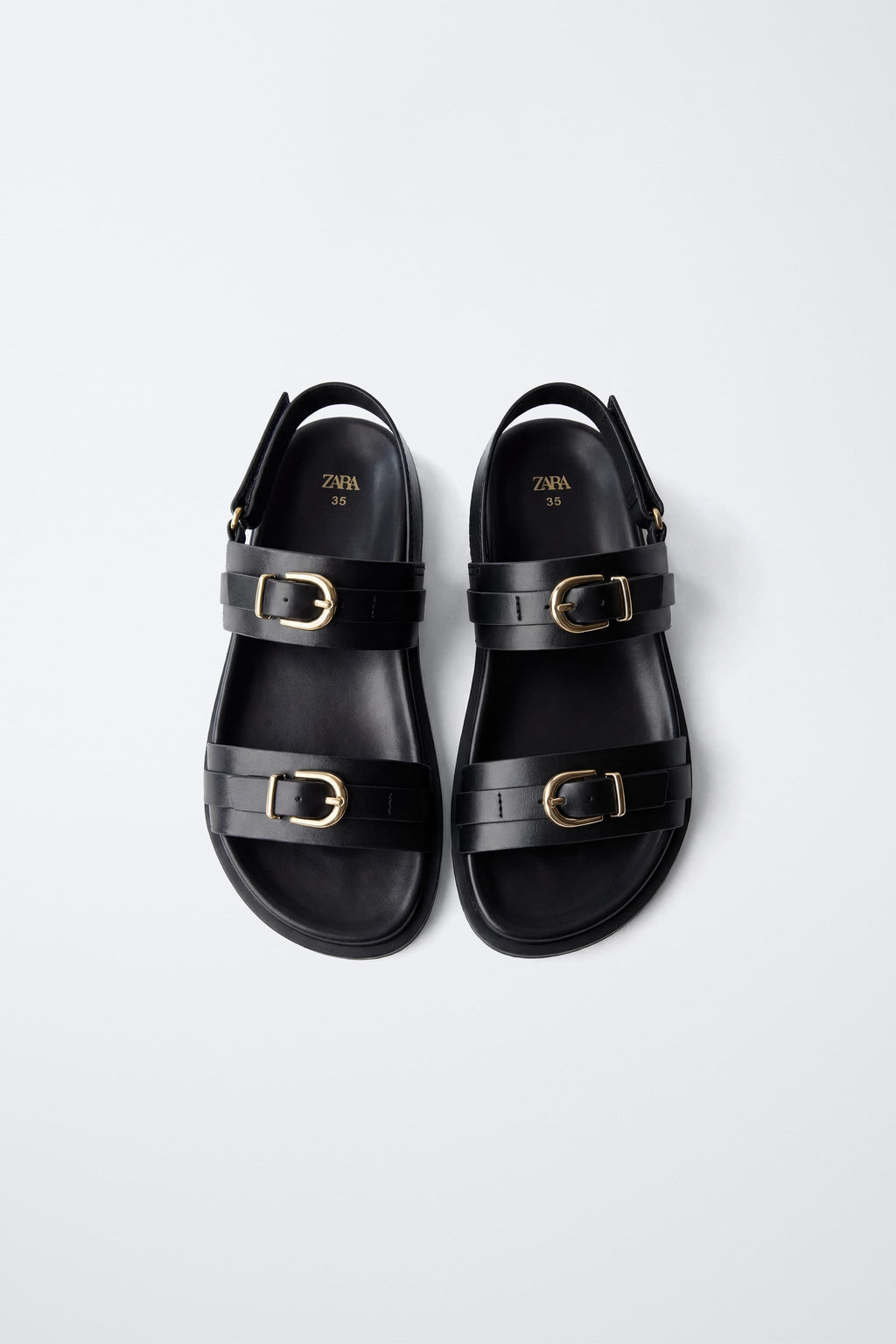 SANDALIA HEBILLAS / Negro - Zara фото 10