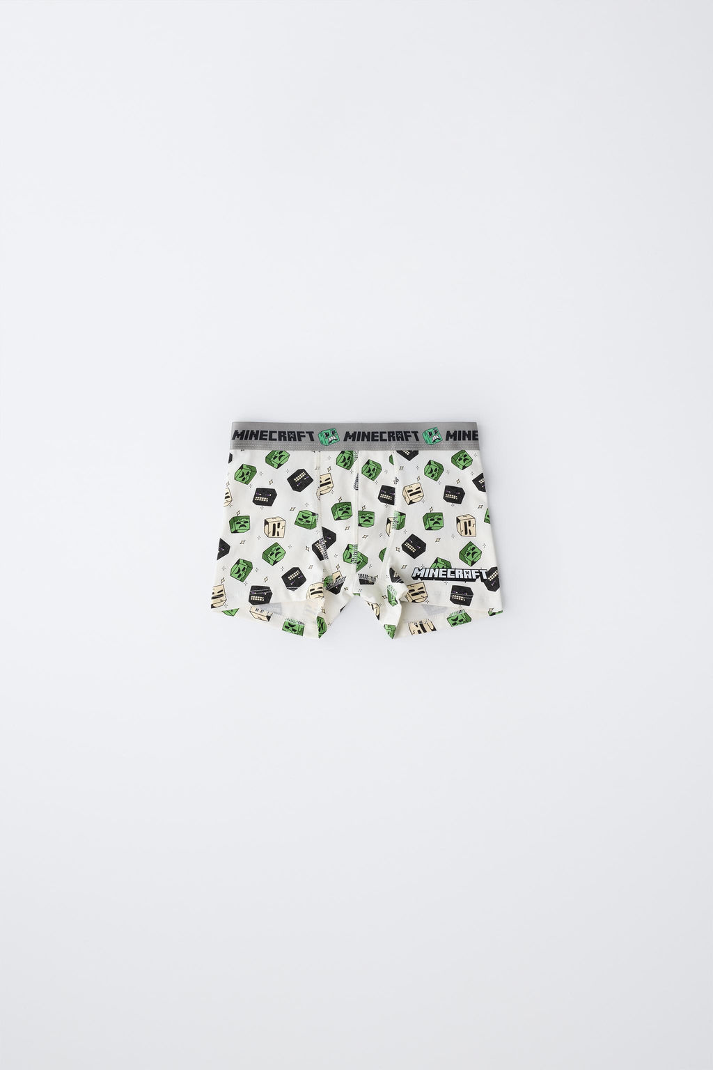6-14 A?OS/ PACK DOS B?XERS MINECRAFT MOJANG AB. / Verde / Crudo - Zara фото 3