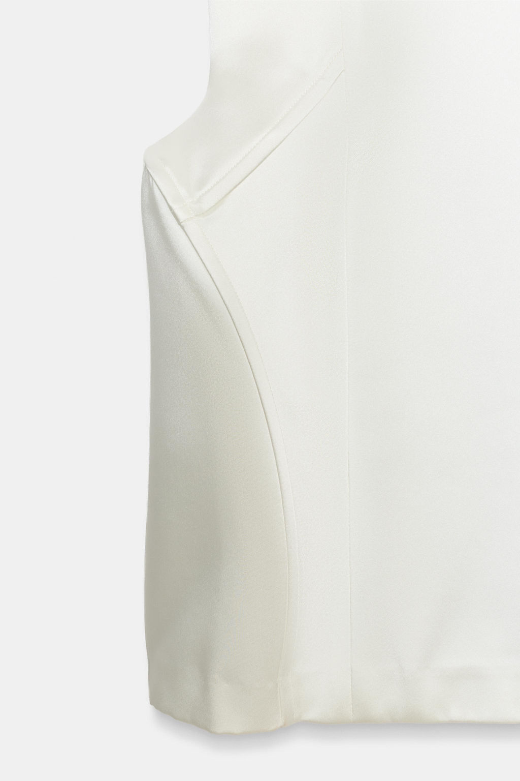 VESTIDO MINI SATINADO VOLUMEN / Blanco roto - Zara фото 6