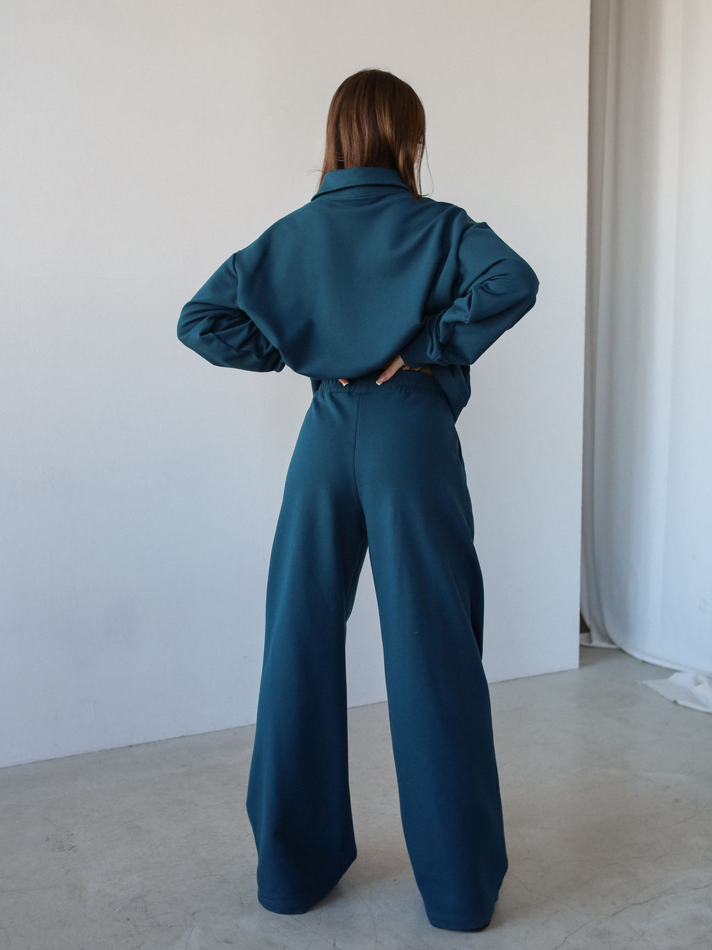 Свитшот-поло женский Pike, изумруд - Inzibe фото 4