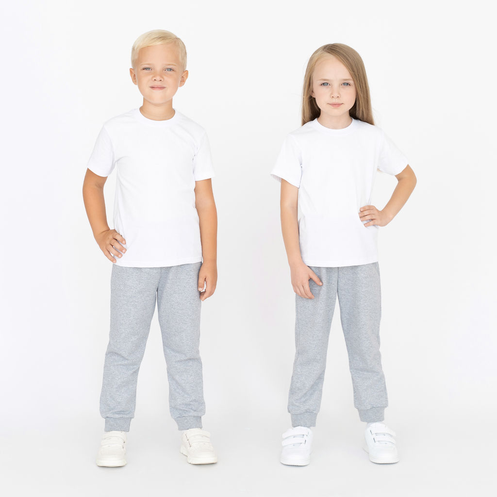 Брюки детские серый меланж 455/1 (98, 56)