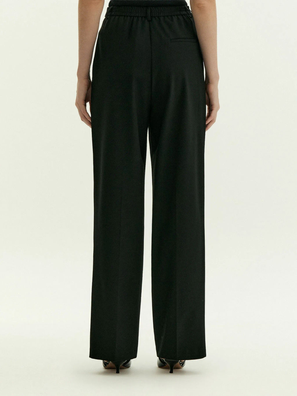 Брюки прямого кроя с защипами, D351/monk - Emka фото 4