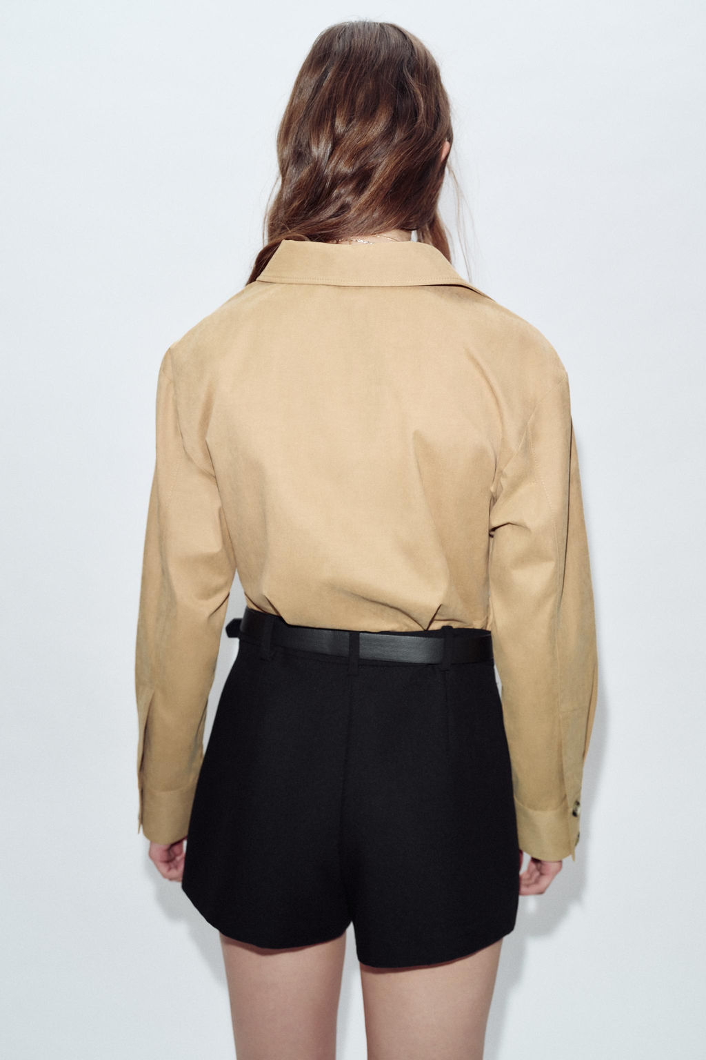 FALDA PANTAL?N CINTUR?N / Negro - Zara фото 4