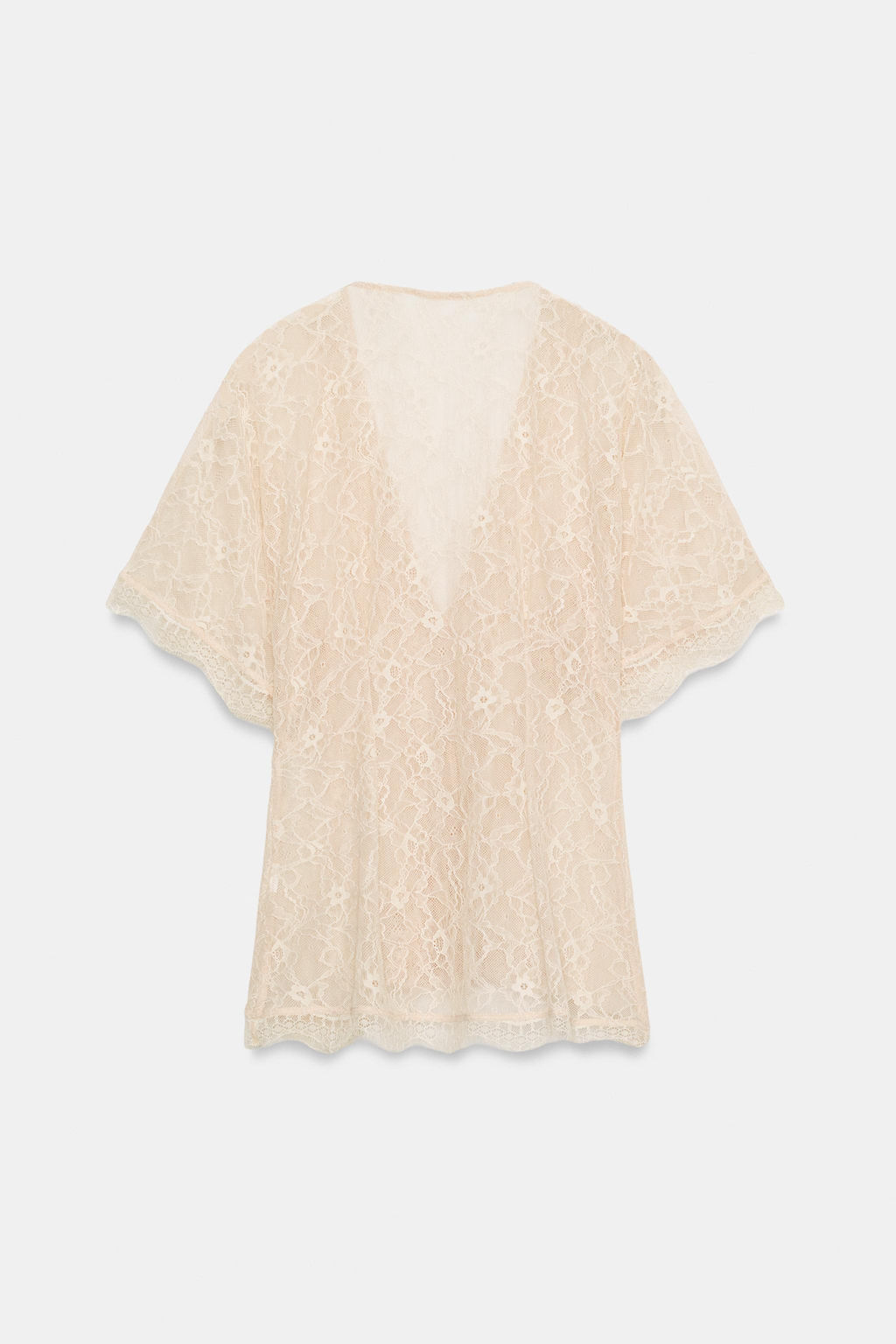 TOP ENCAJE BOTONES / Rosa pastel - Zara фото 8