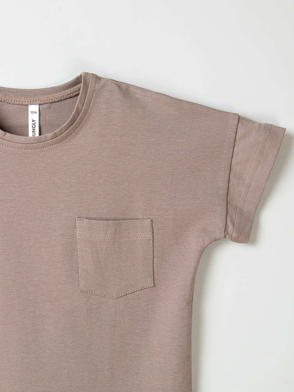 Футболка базовая Кокос с карманом - Bungly фото 4