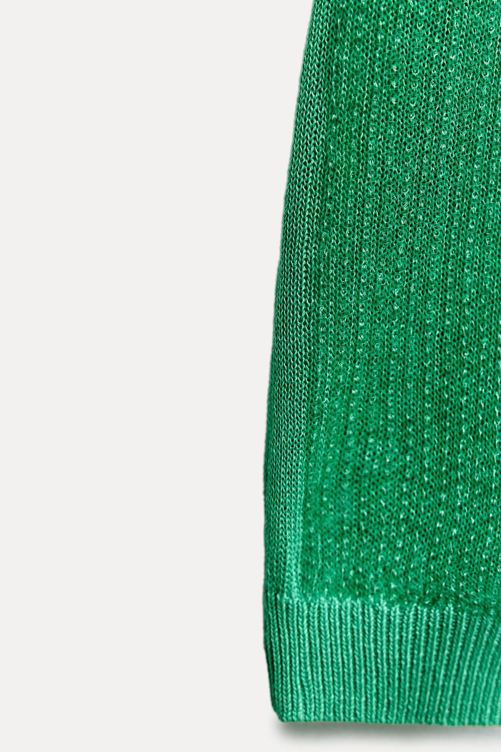 SLEEVELESS SEQUINNED KNIT TOP - Zara фото 18