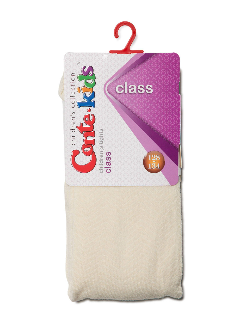 Conte-kids CLASS Lycra® Тонкие хлопковые колготки бежевый