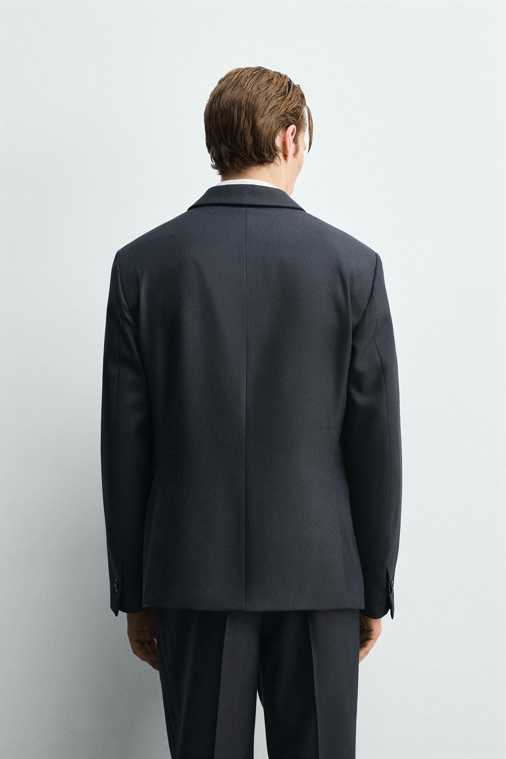 DOUBLE-BREASTED TEXTURED SUIT BLAZER - Zara фото 3