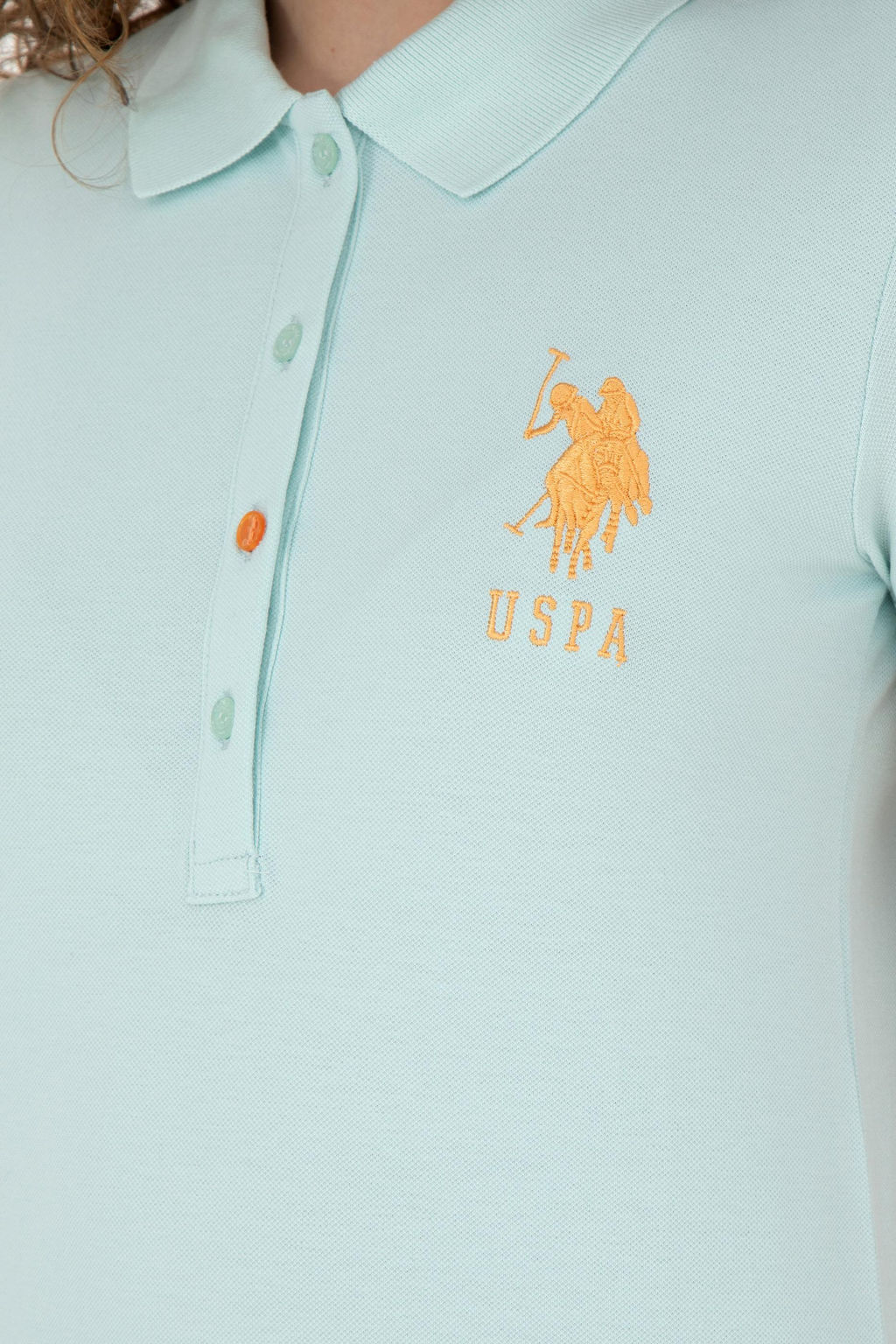 Женская базовая футболка цвета морской волны - U.s. polo assn фото 14