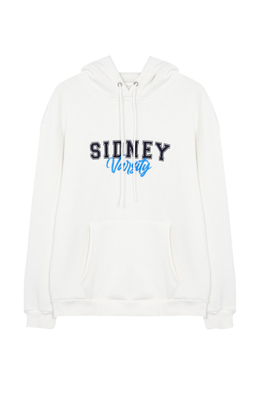 Ekru Oversize/Genis Kesim Yaz? Bask?l? Kapusonlu Sweatshirt TMNAW25SW00078 - Trendyolmilla фото 7