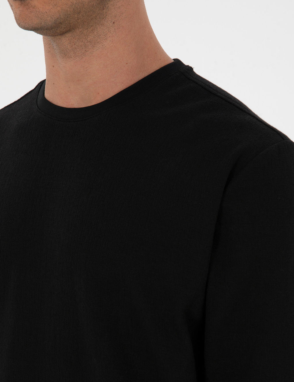 Siyah Regular Fit Sweatshirt - Pierre cardin фото 7