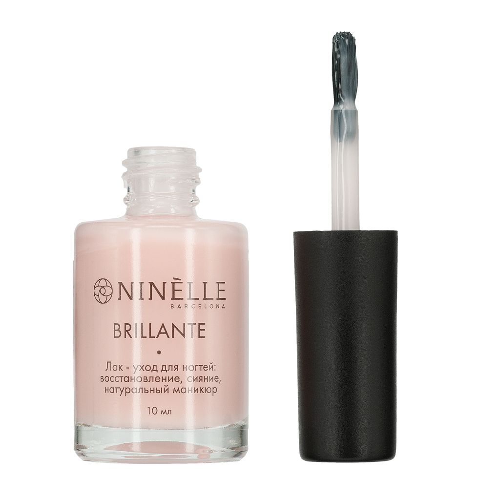 Лак-уход для ногтей: восстановление, сияние, естественный маникюр Brillante, 209 нюдовый - Ninelle фото 2