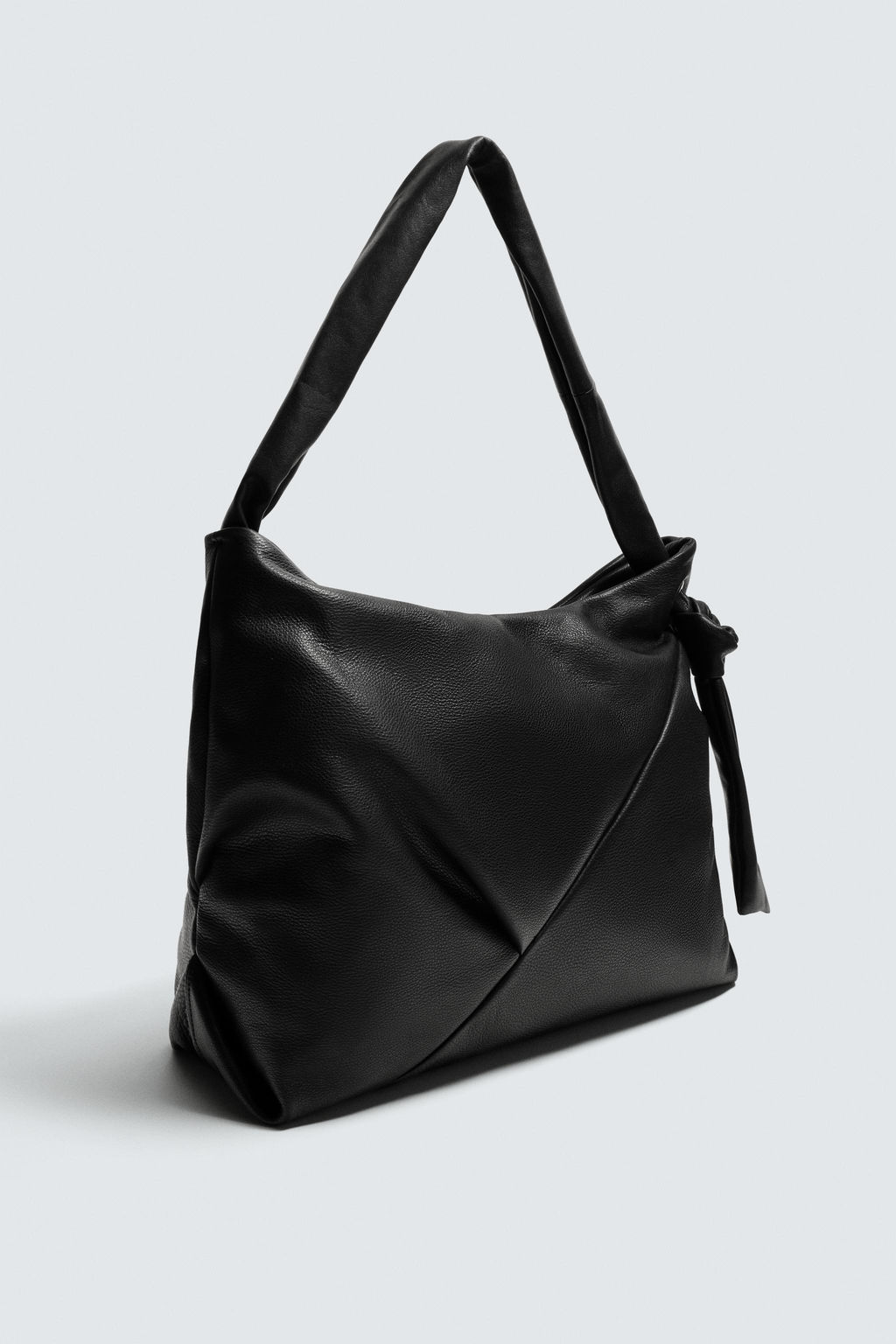 BOLSO SHOPPER PIEL / Negro - Zara фото 8