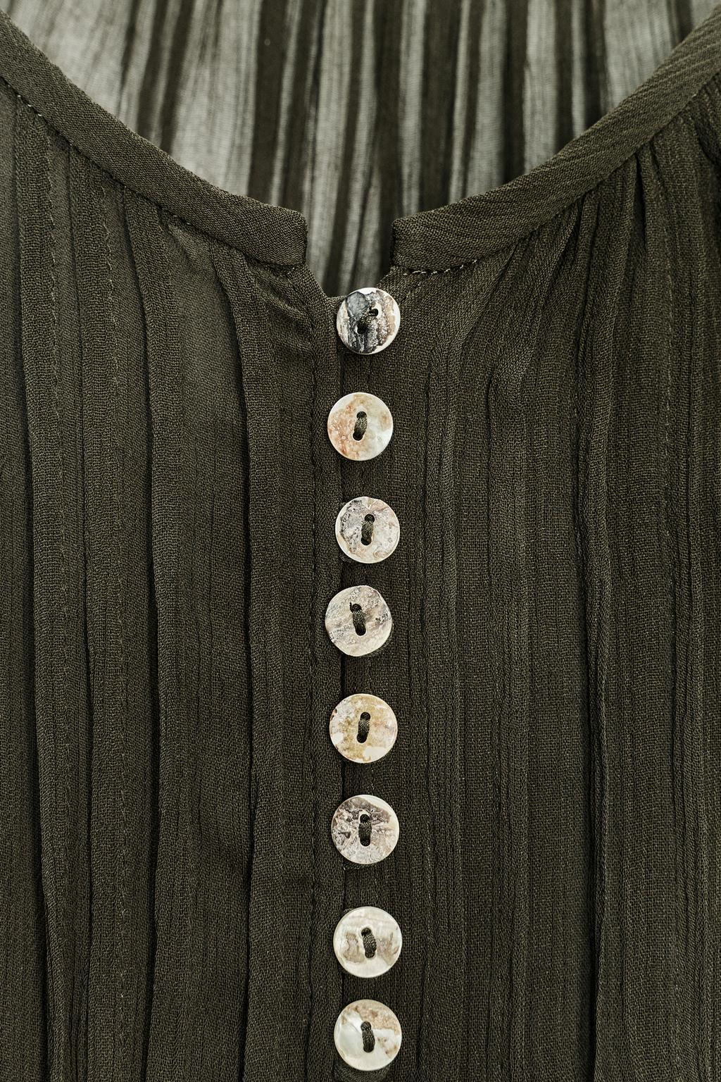 ZW COLLECTION COTTON GAUZE SHIRT - Zara фото 7