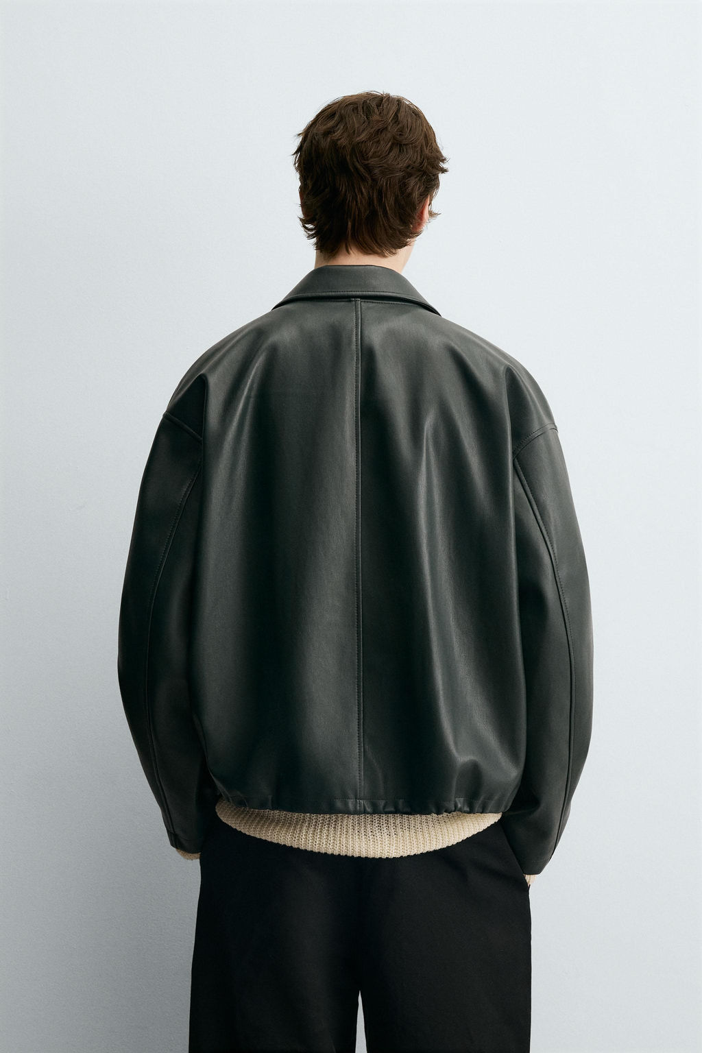 FAUX LEATHER JACKET WITH POCKETS - Zara фото 3