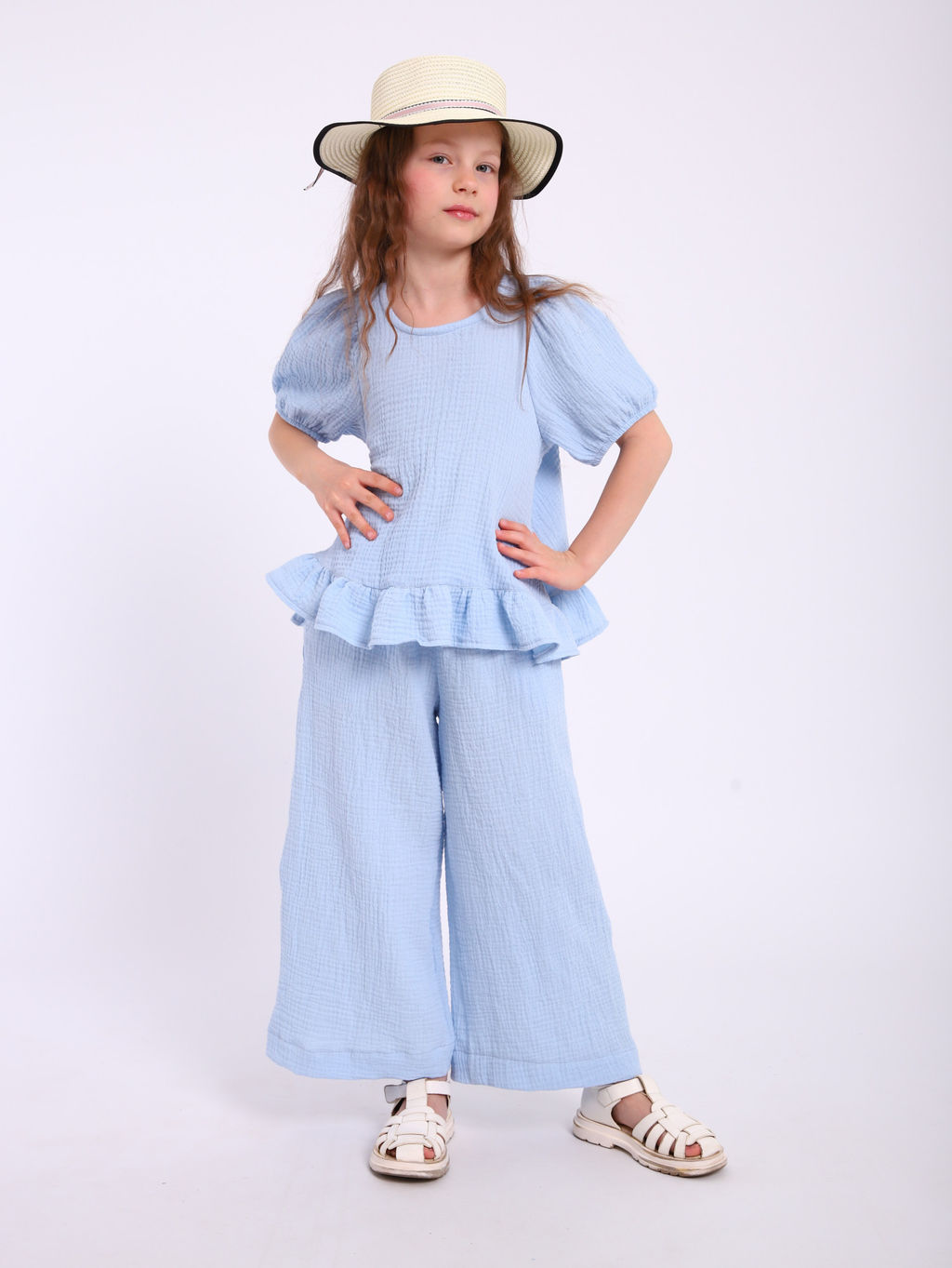 Костюм Пикми муслин белый, КМ-196-3 - От егорки до егора фото 15