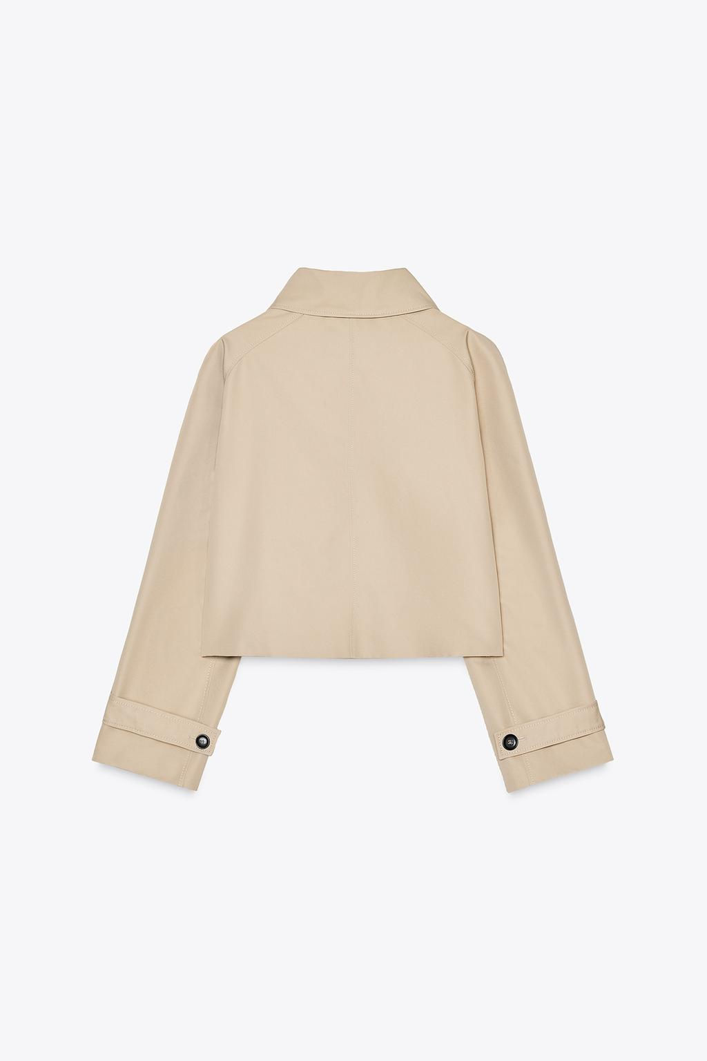 ZW COLLECTION SHORT TRENCH COAT - Zara фото 7