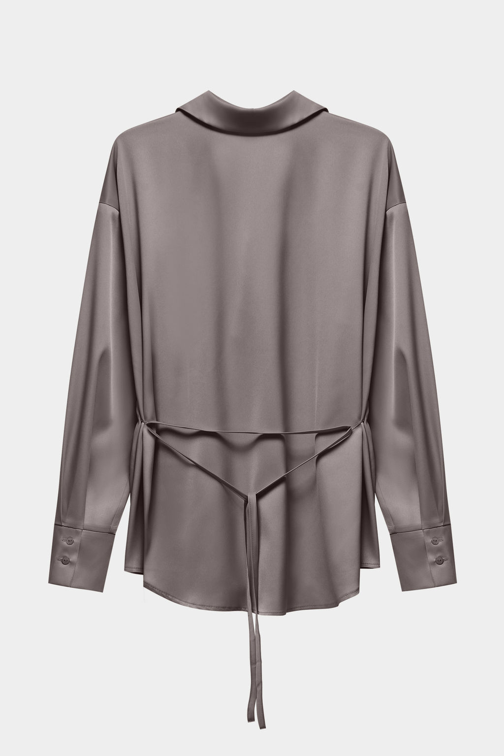 Рубашка из сатина с завязками - Mollis фото 6