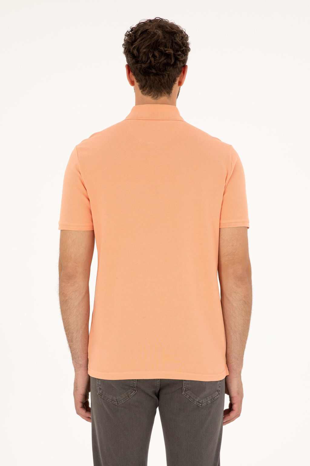 U. S. Polo Assn / Мужская базовая футболка Salmon - U.s. polo assn фото 4
