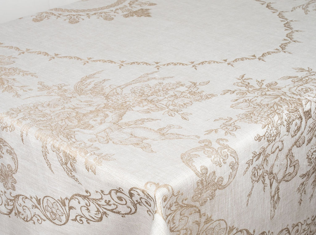 17с313-ШР Скатерть 170*220 Ангелы-2 цв 133 серый рис. 162 - Текс-дизайн фото 2