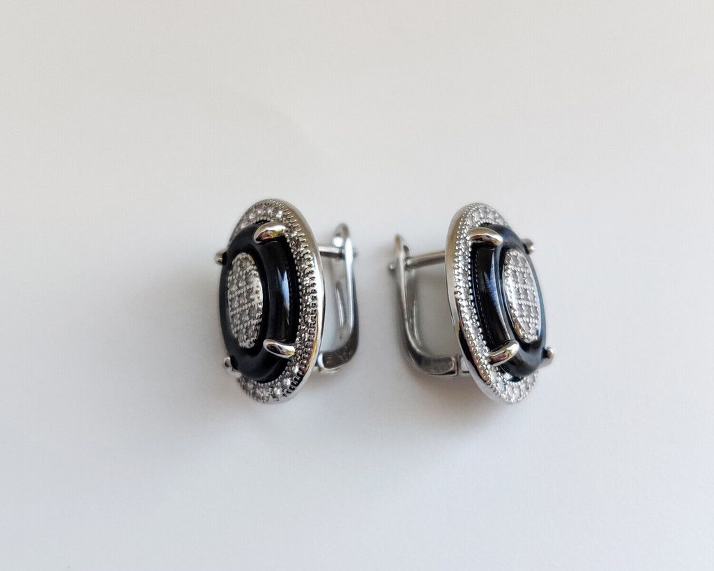 Серьги с керамикой