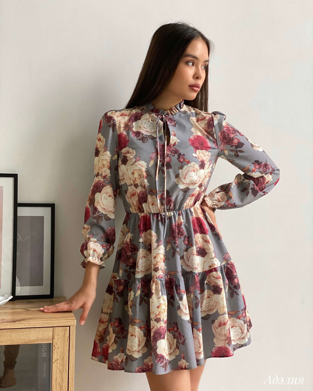Платье Адэлия (серый) - Nadi bordo фото 5