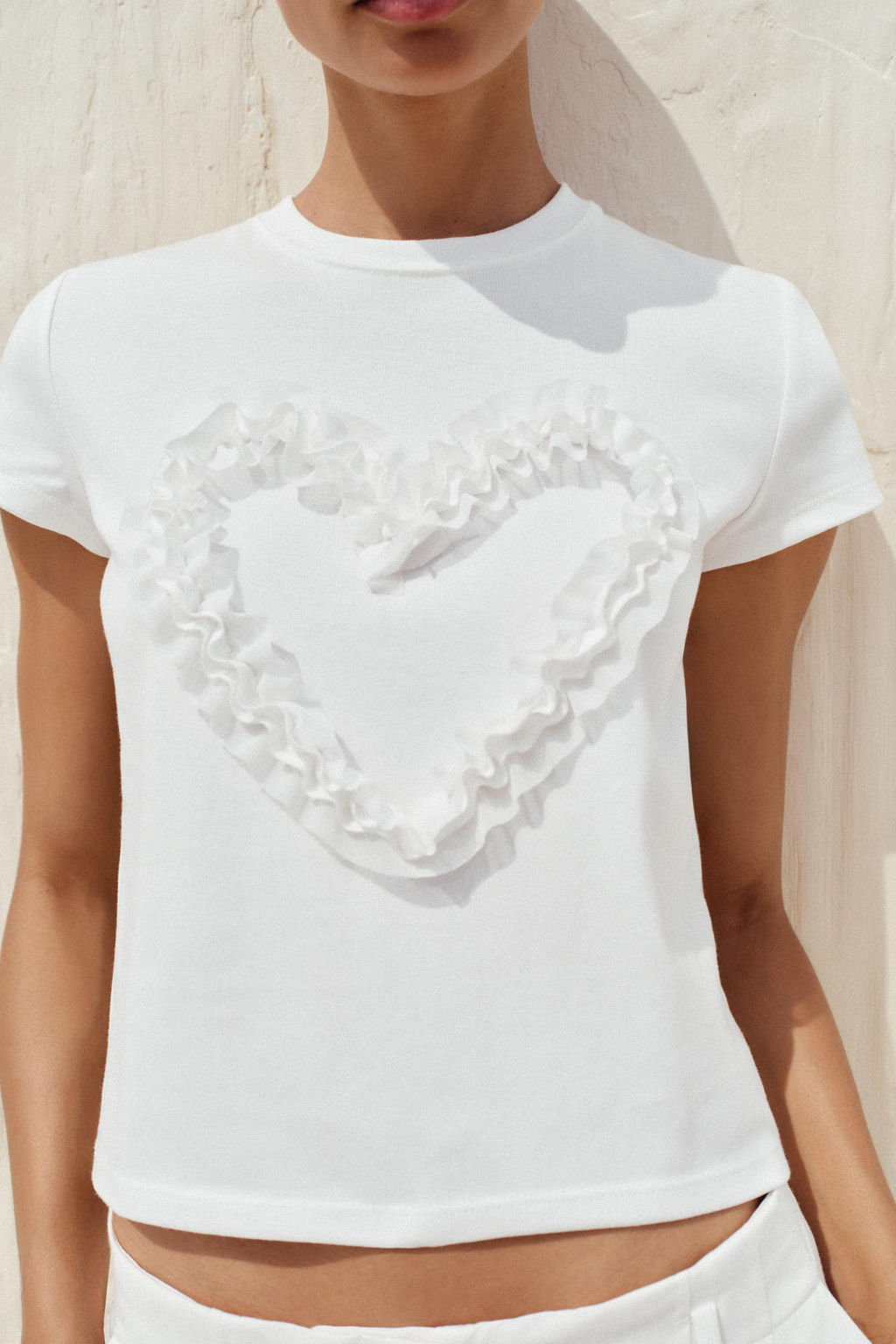 T-SHIRT WITH TEXTURED HEART - Zara фото 10