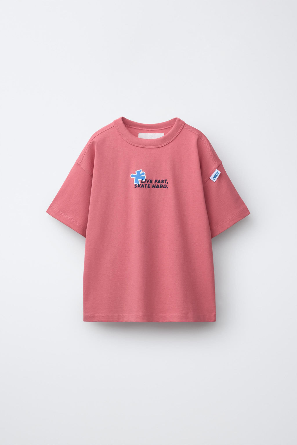 CAMISETA ESTAMPADO LOGO / Rosa pastel - Zara фото 3