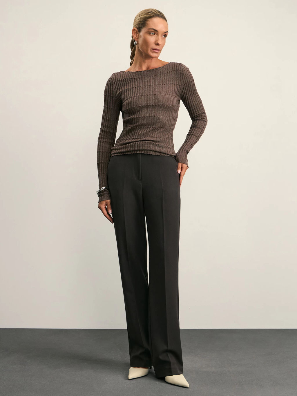 Вязаный лонгслив / Zarina  фото 2