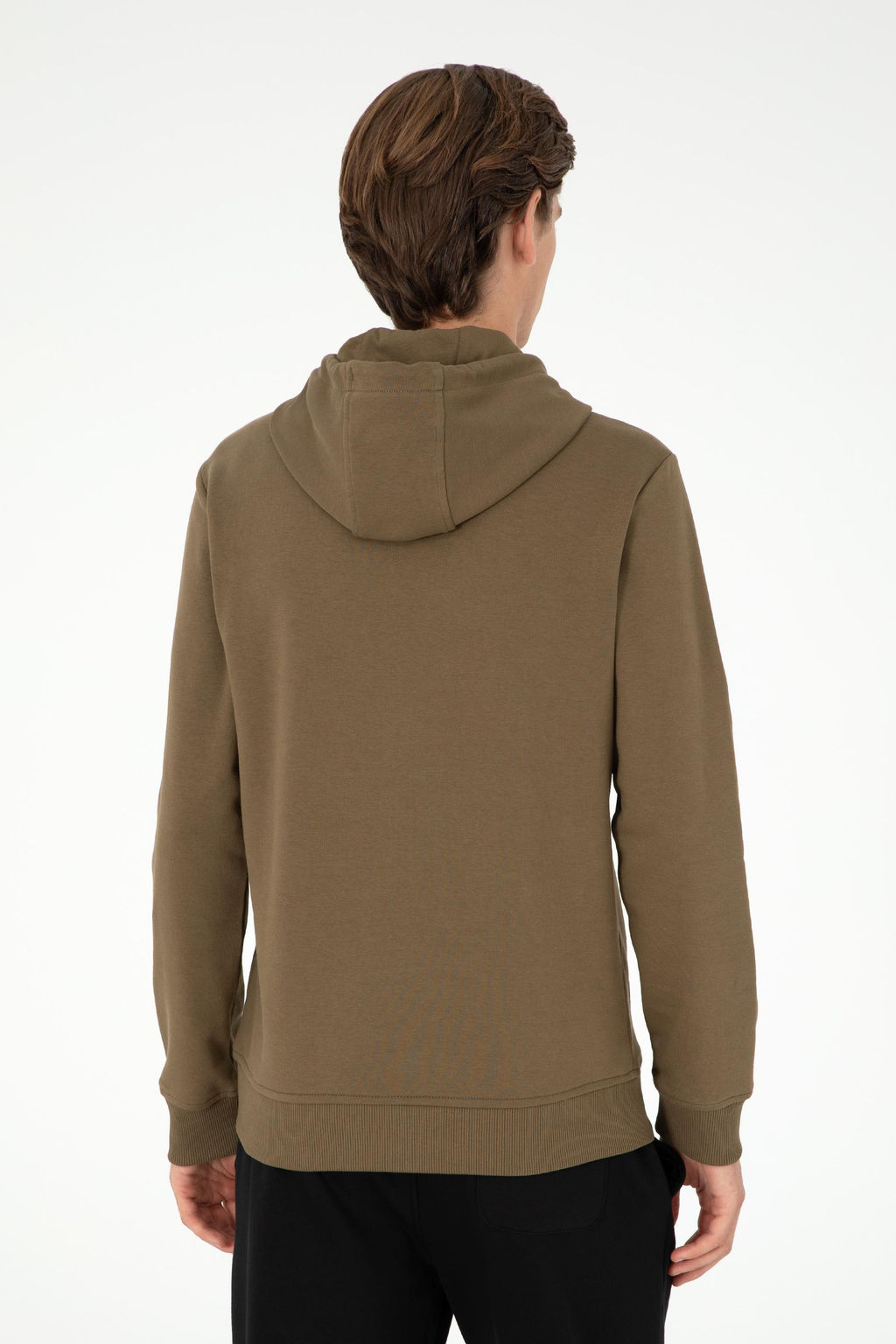 Мужской базовый свитшот цвета хаки Неожиданная скидка в корзине - U.s. polo assn фото 5