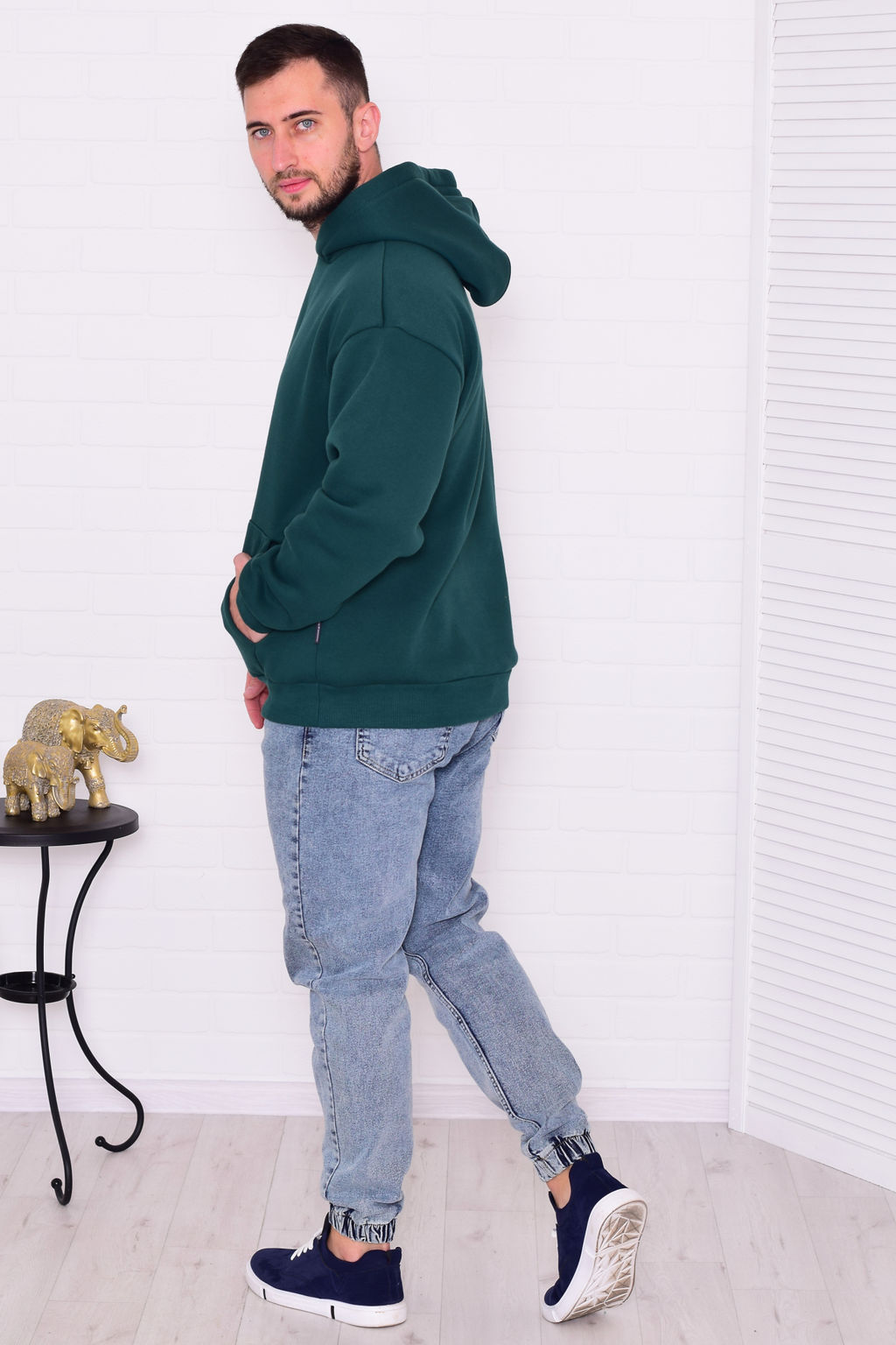 Толстовка мужская 9-196 из футера пенье с начесом - Новое кимоно фото 5