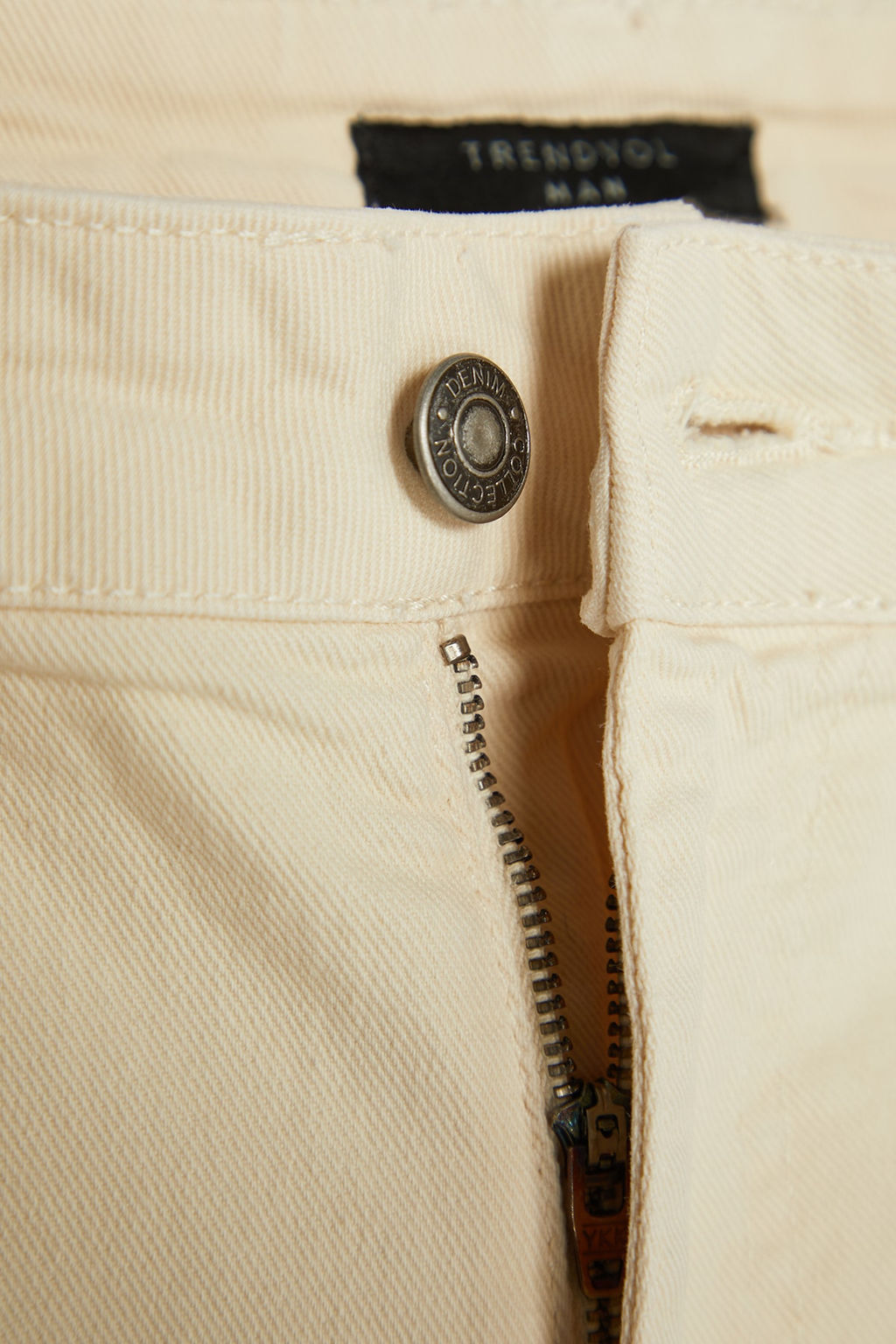 Bej Regular Fit Esnek Kumas Denim Kot Sort & Bermuda TMNSS23SR00067