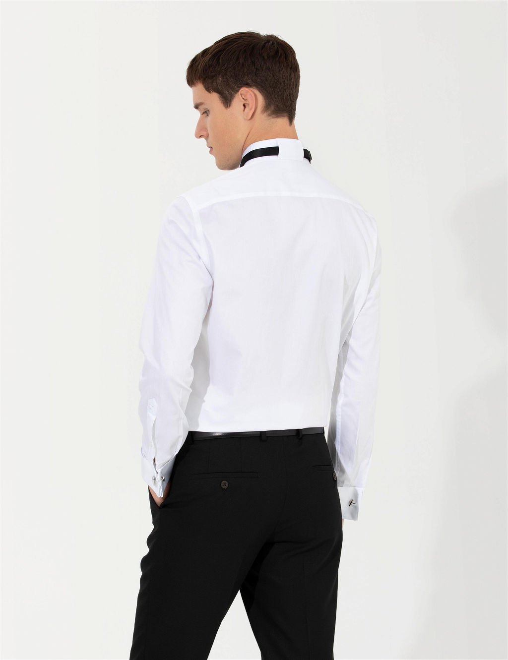 Beyaz Slim Fit Smokin G_mlek