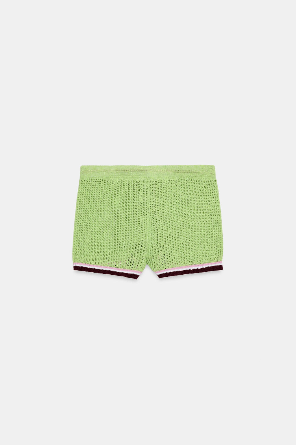 SHORTS PUNTO CINTURA EL?STICA / Verde - Zara фото 6