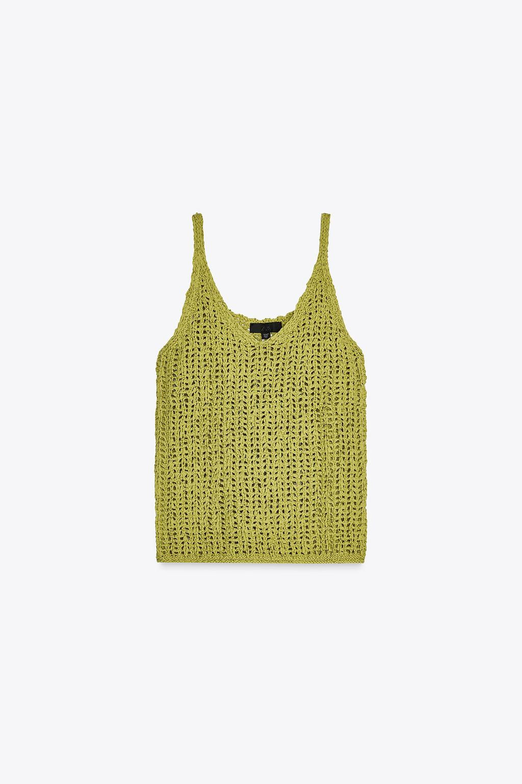 KNIT TOP WITH STRAPS - Zara фото 4